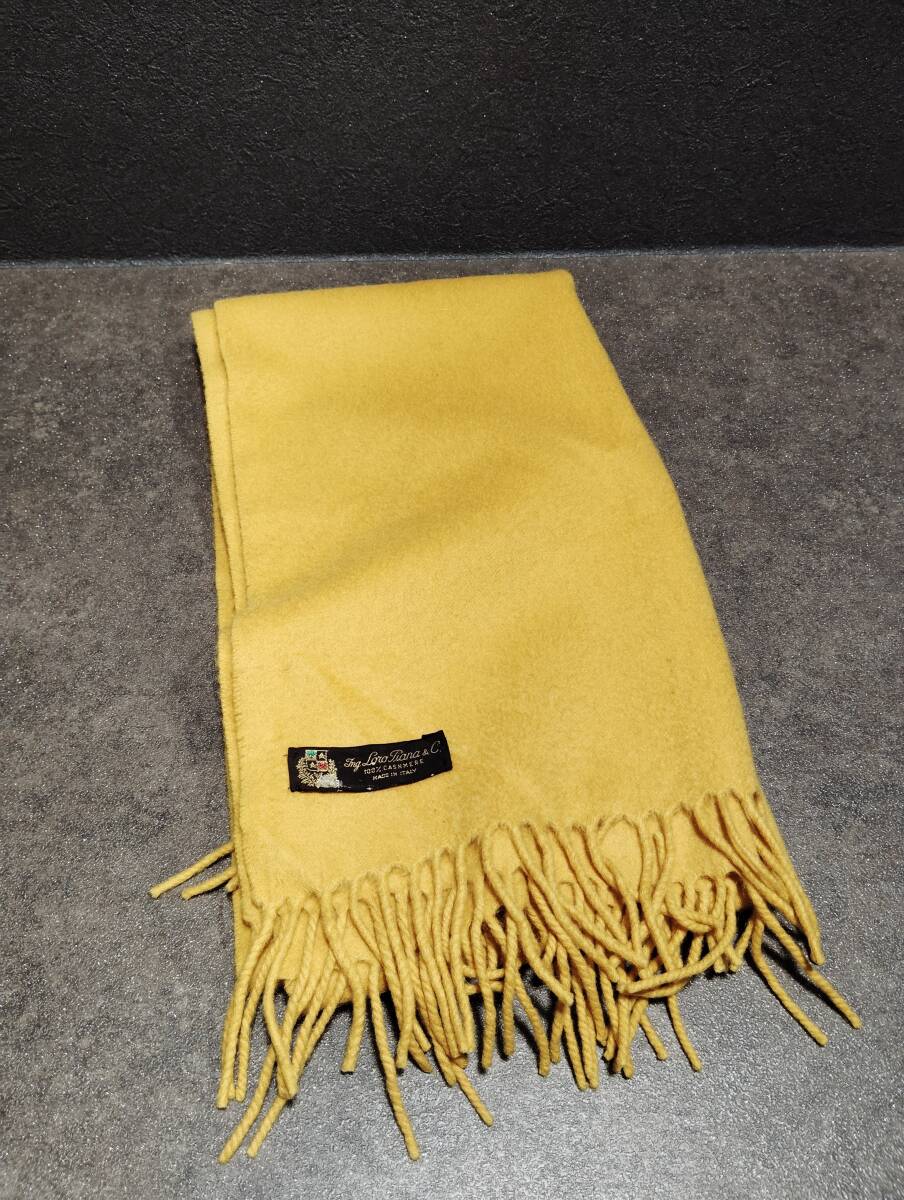 極美品 Loro Piana ロロピアーナ ウール×カシミヤ フライフロント スウェードレザー使い ミドルコート カーキ系 S イタリア製 正規品