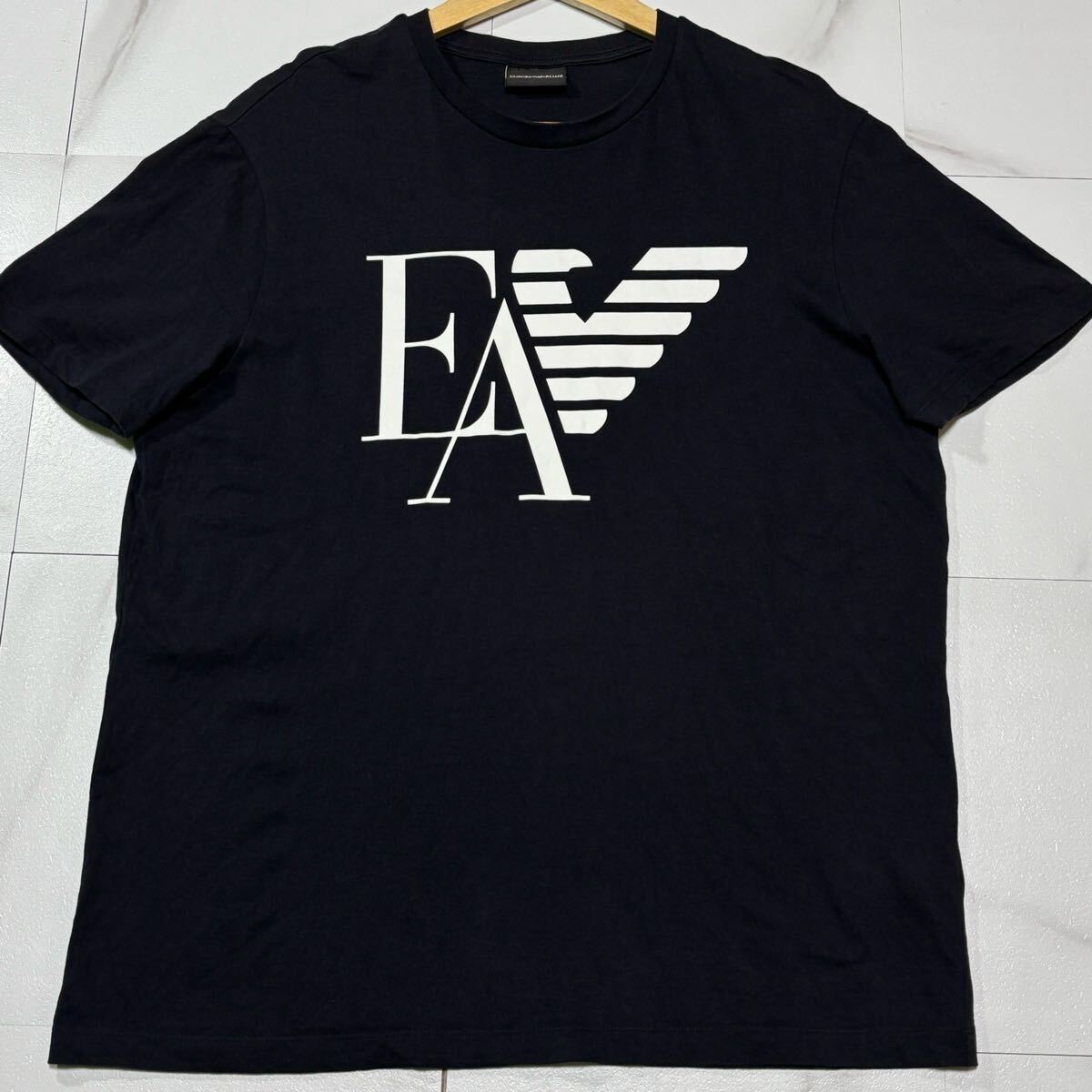2025EMPORIO ARMANI イーグル デカロゴ半袖TシャツXXLアルマーニ 極美品/ XXLサイズ EMPORIO ARMANI エンポリオアルマーニ T