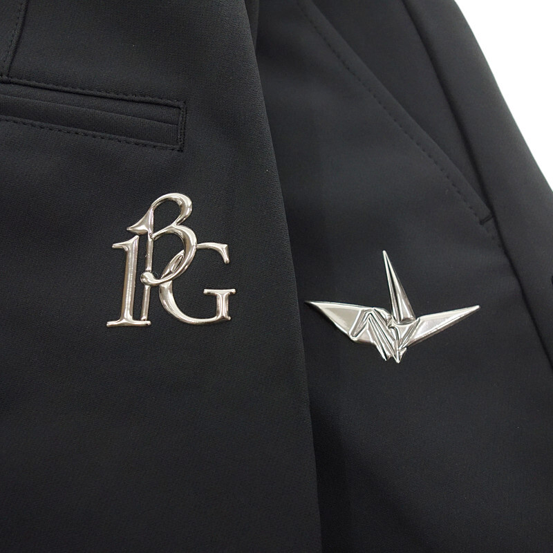 【新品】1piu1uguale3golf×三浦技研/ロングパンツ/ブラック5 特別価格】1PIU1UGUALE3 GOLF 113 GOLF × 三浦技研 LONG PANTS