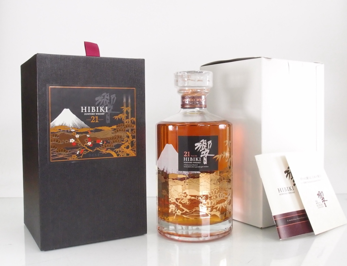響21年 花鳥風月リミテッド国内未発売 新品1本 週末値下げ 響21年 花鳥風月 意匠ボトル 700ml 化粧箱付 大阪府内お届け限定