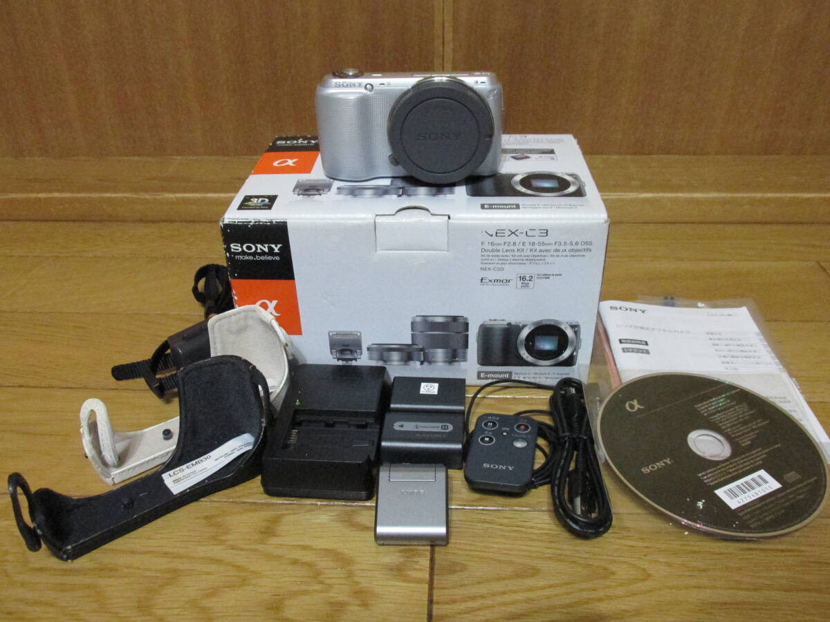 J*e様 【ジャンク】SONY NEX-3(箱付き) SONY NEX-C3 ミラーレス一眼カメラ 箱付き 付属品あり ジャンク