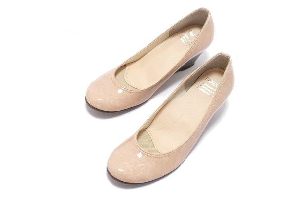 新品日本製 Bakerloo ベーカールー レディースエナメルウエッジパンプス ピンク 23.5cm _画像7