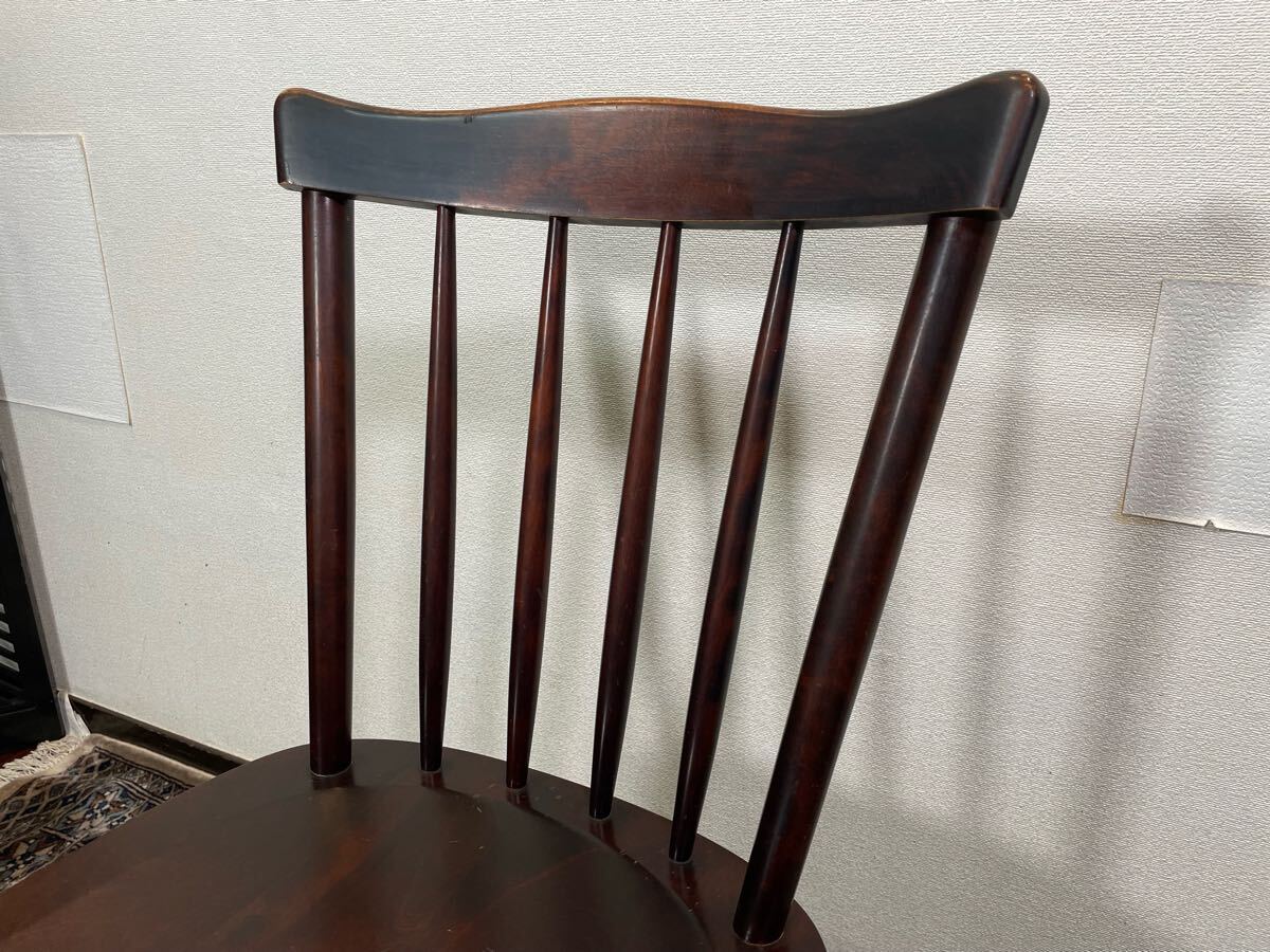 北海道民芸家具 ウィンザーチェア ① 樺材 ダイニングチェア 椅子 カバ材 北海道民芸家具 ウィンザーチェア ① 樺材 ダイニングチェア