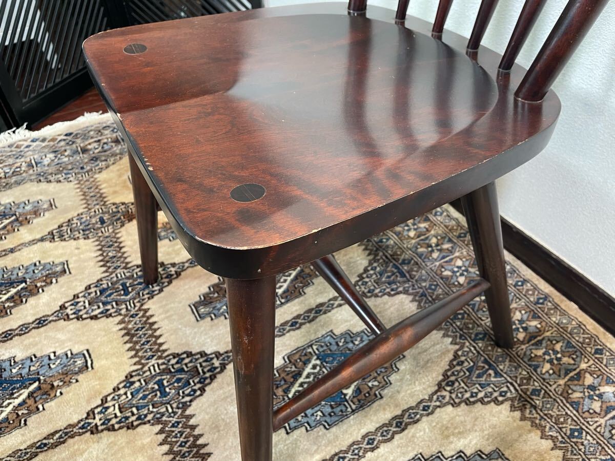 北海道民芸家具 ウィンザーチェア ① 樺材 ダイニングチェア 椅子 カバ材 北海道民芸家具 ウィンザーチェア ① 樺材 ダイニングチェア