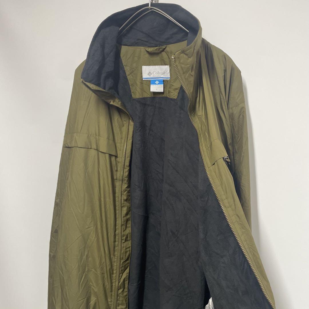 【美品】Columbia ナイロンジャケット ライトアウター カーキ メンズL_画像3