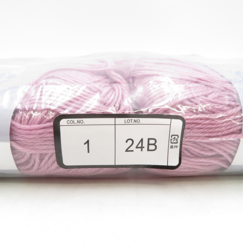 毛糸 LOVE&KNIT GLINT グリント 10玉セット 1番色 パープル系 1玉30g巻 約100m ポリエステル100% 秋冬毛糸 未使用品_画像3