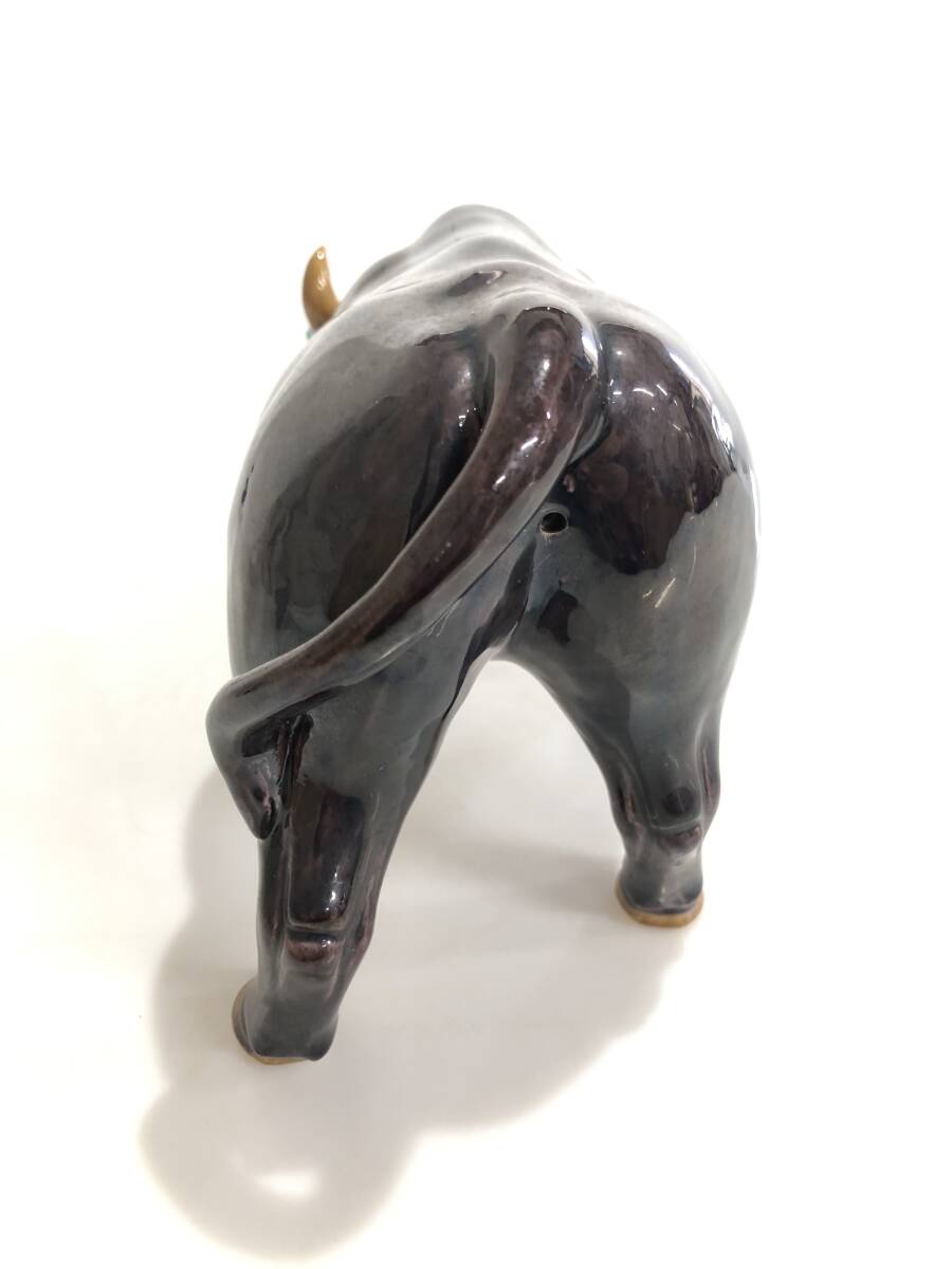 DB4309 с дефектом Kutani сахар река Kiyoshi глава корова украшение интерьер 