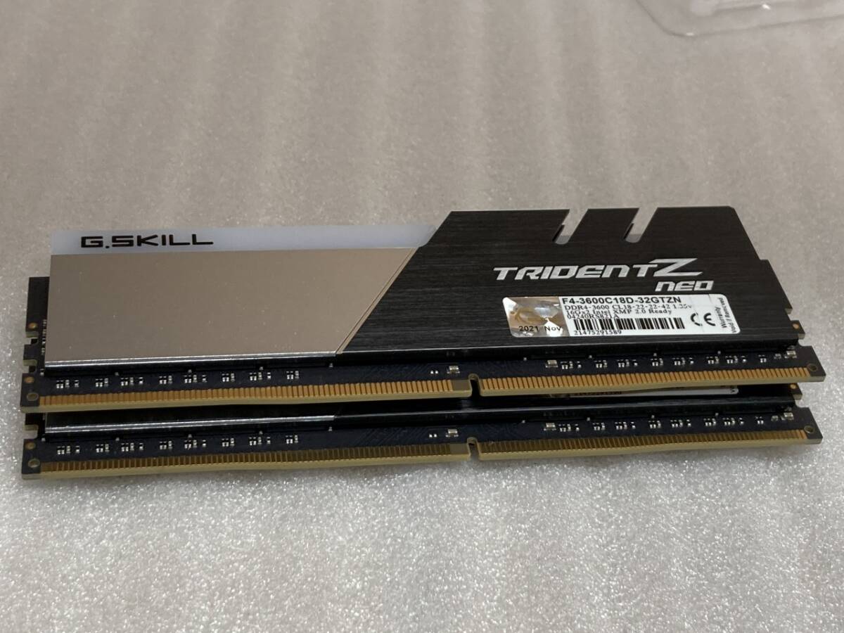 □G.Skill□288pin DDR4-3600 32GB (16GBx2)□TRIDENT-Z NEO [F4