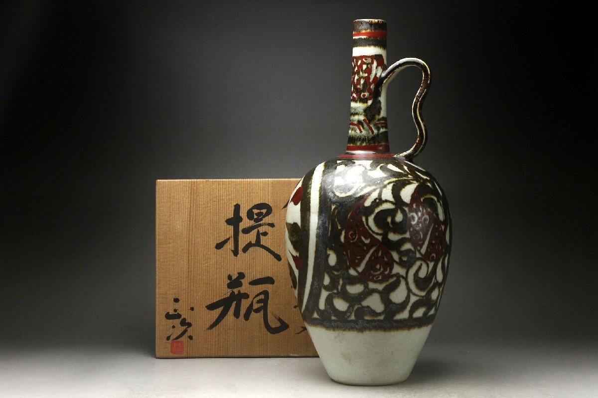 [ более .] Kyoyaki чашка Shimizu правильный следующий структура . красный . Tang . документ . бутылка * высота :34cm вместе коробка < включение в покупку возможно >