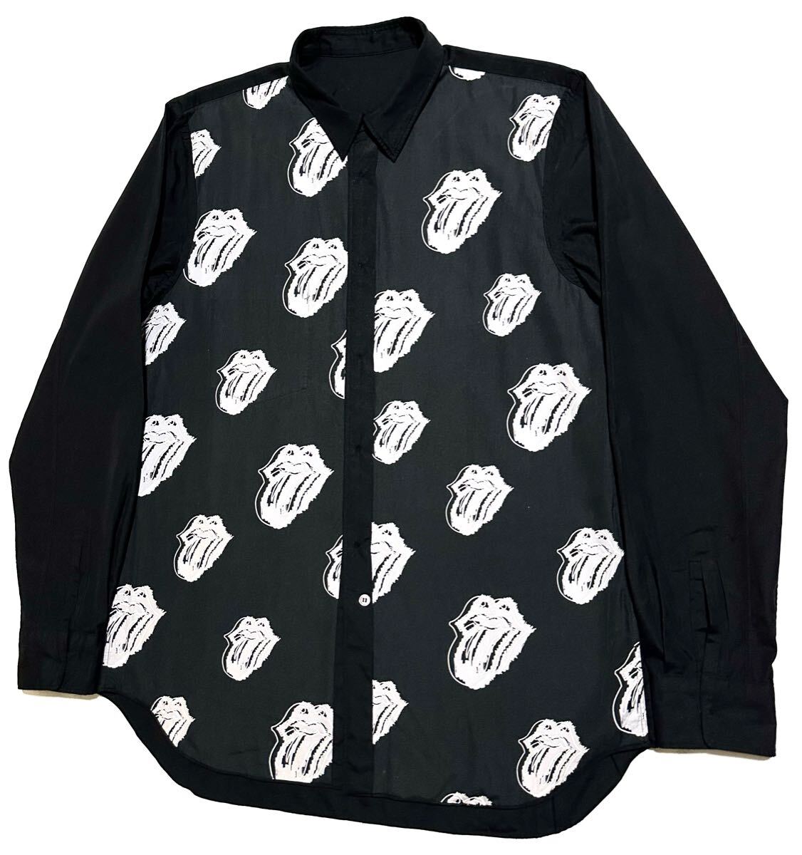 2006SS COMME des GARCONS HOMME PLUS Rolling Stones ローリングストーンズ リップタン 長袖シャツ リバーシブル プリュス archive 06SS_画像2
