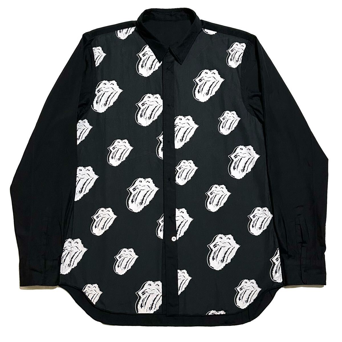 2006SS COMME des GARCONS HOMME PLUS Rolling Stones ローリングストーンズ リップタン 長袖シャツ リバーシブル プリュス archive 06SS_画像1