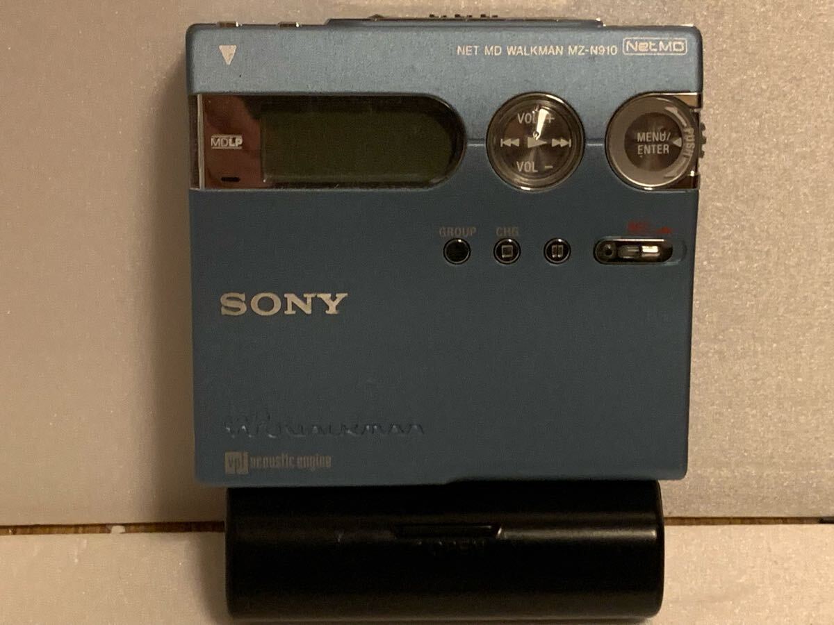 SONY MDウォークマン MZ-N910 動作未確認 SONY MZ-N910 NETMDウォークマン 美品 付属品付き 動作未確認