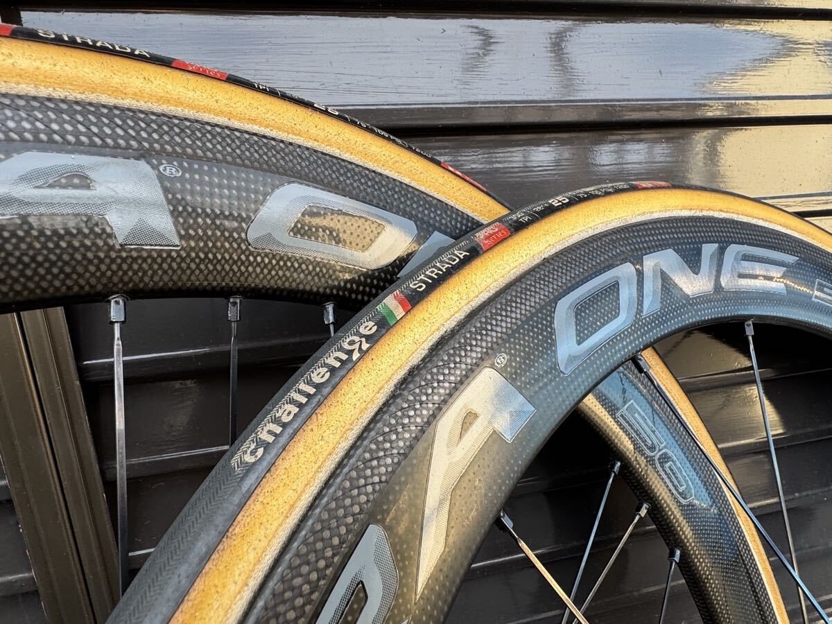 *中古*手渡し歓迎*campagnolo/カンパニョーロ*BORA ONE50 AC3*ボーラワン*チューブラー*カンパフリー*タイヤ付*cult換装済*_画像3