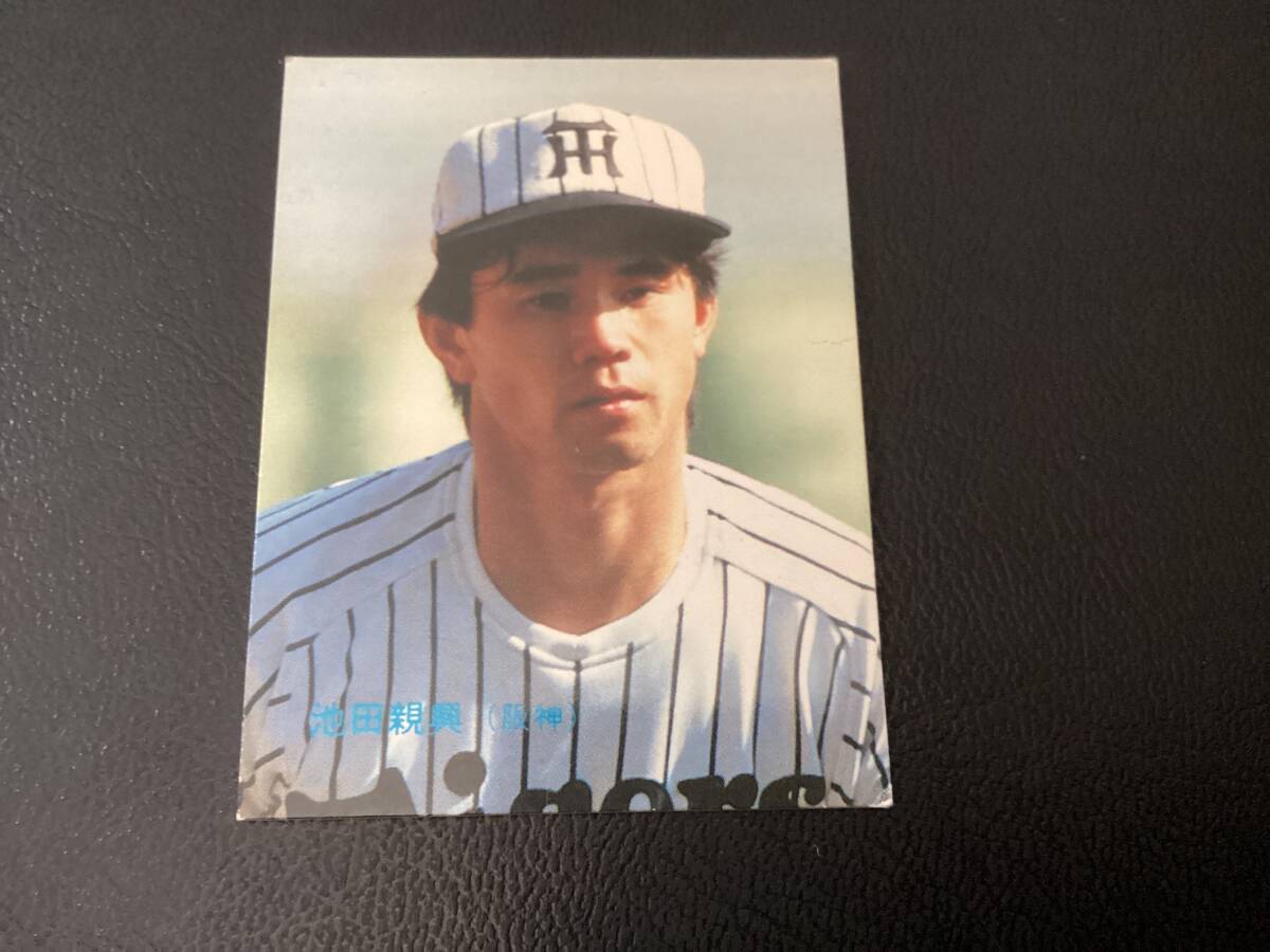  хорошая вещь Calbee 85 год Ikeda ( Hanshin )No.395 редкость блок ограниченая версия Professional Baseball карта 