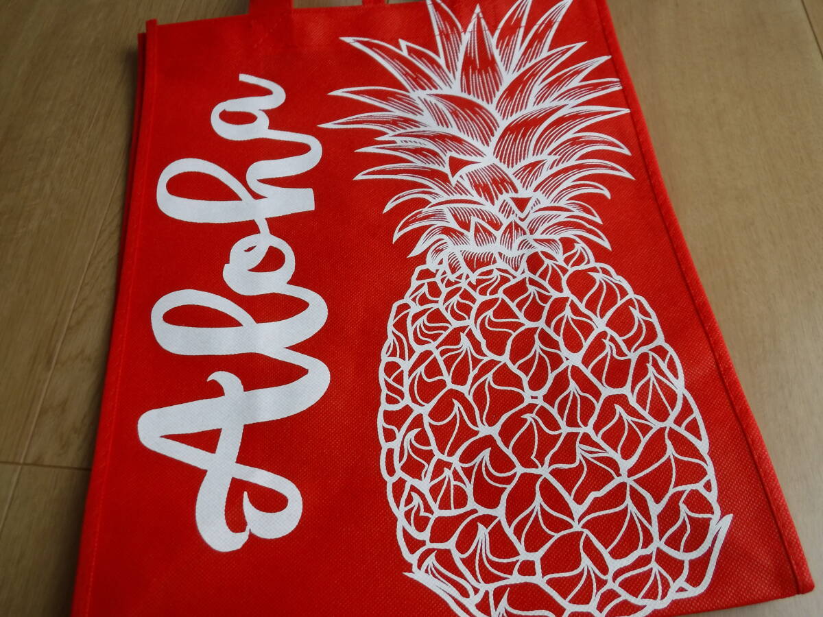  налог не необходимо специальная цена новый товар с биркой! Гаваи покупка ALOHAaro - & ананас рисунок красный вставка иметь большая сумка! эко-сумка 