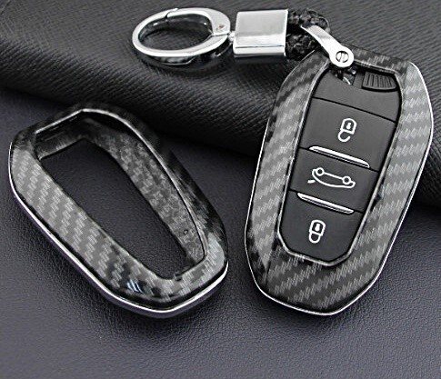 即決/送料無料 プジョー シトロエン カーボン調 キーケース キーカバー 2008 206 207 208 3008 307 308 407 508 RCZ C5 C6 DS3 DS4_画像9