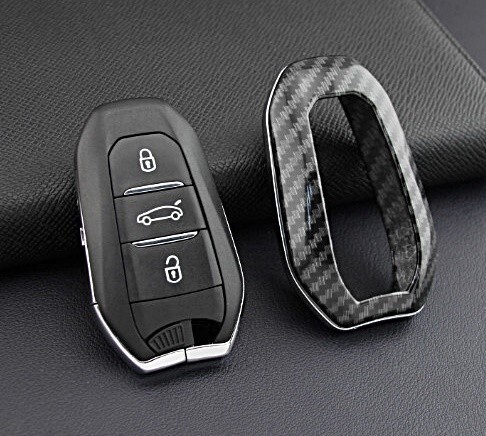 即決/送料無料 プジョー シトロエン カーボン調 キーケース キーカバー 2008 206 207 208 3008 307 308 407 508 RCZ C5 C6 DS3 DS4_画像4