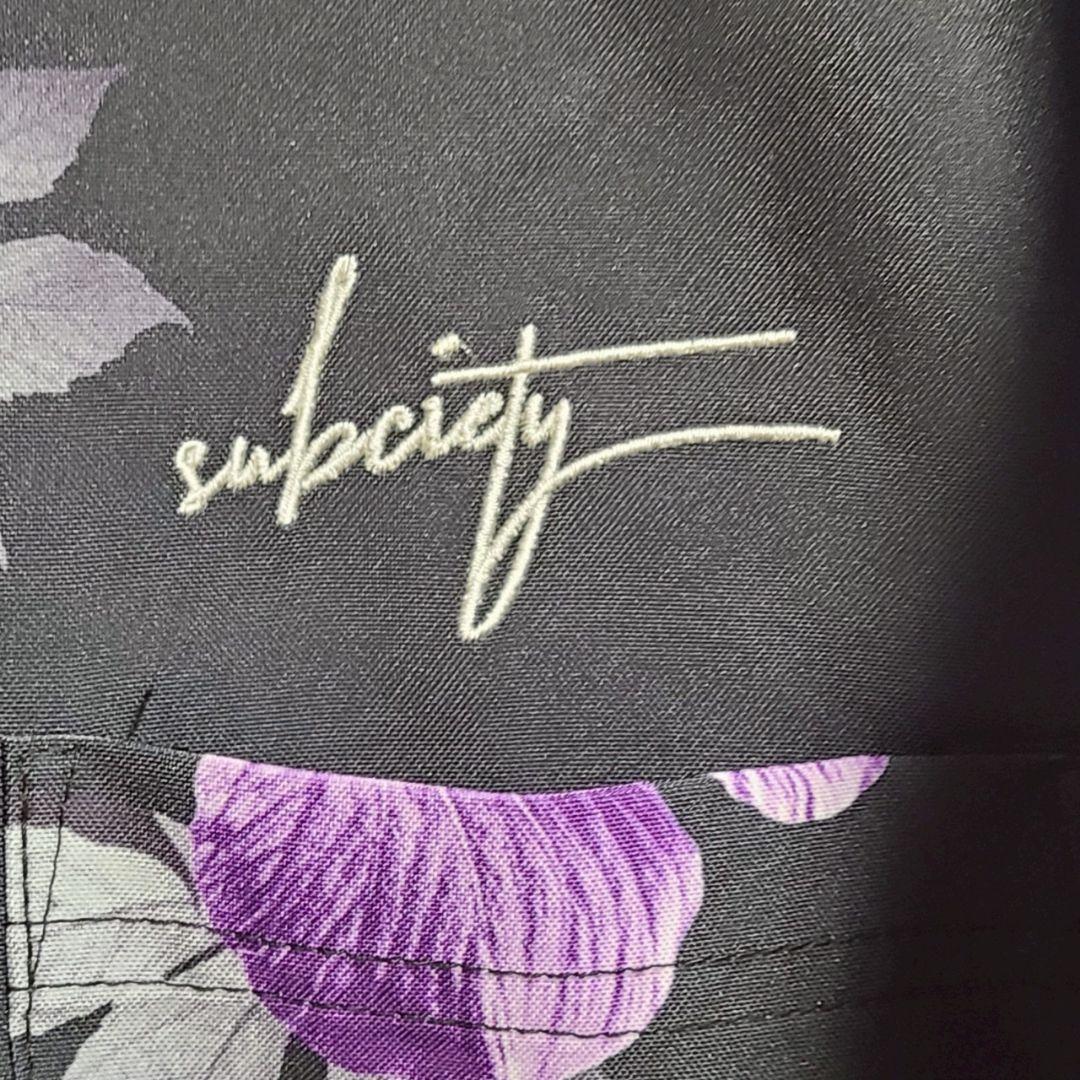 SUBCIETY サブサエティー フラワーパターンシャツ オープンカラーシャツ SUBCIETY サブサエティー フラワーパターンシャツ オープン