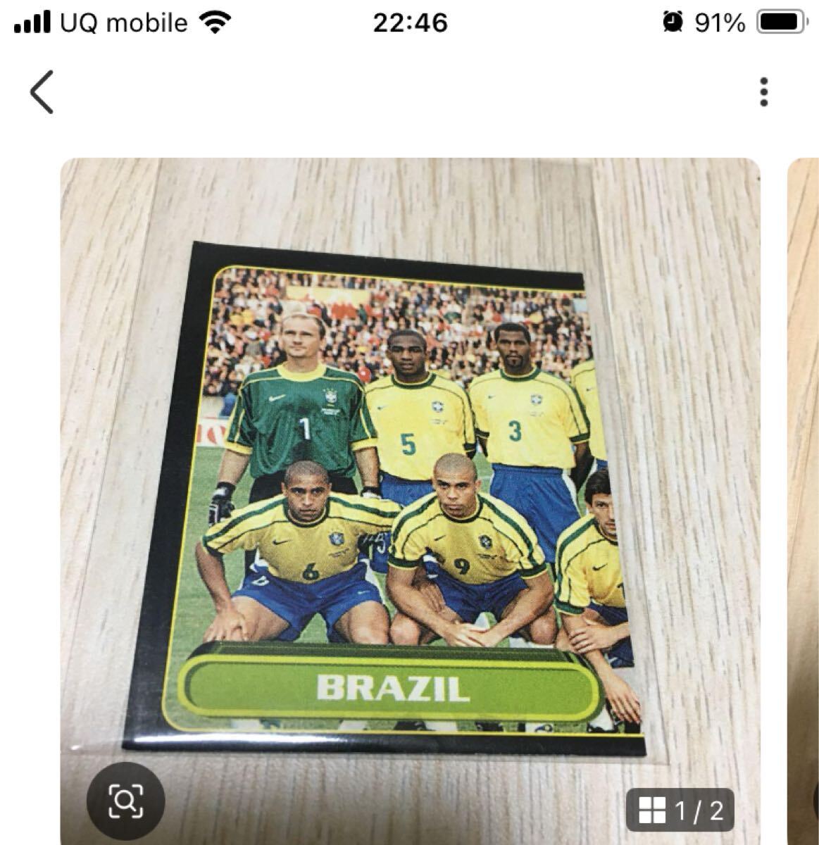 99 ロナウド ブラジル代表 ステッカー_画像1