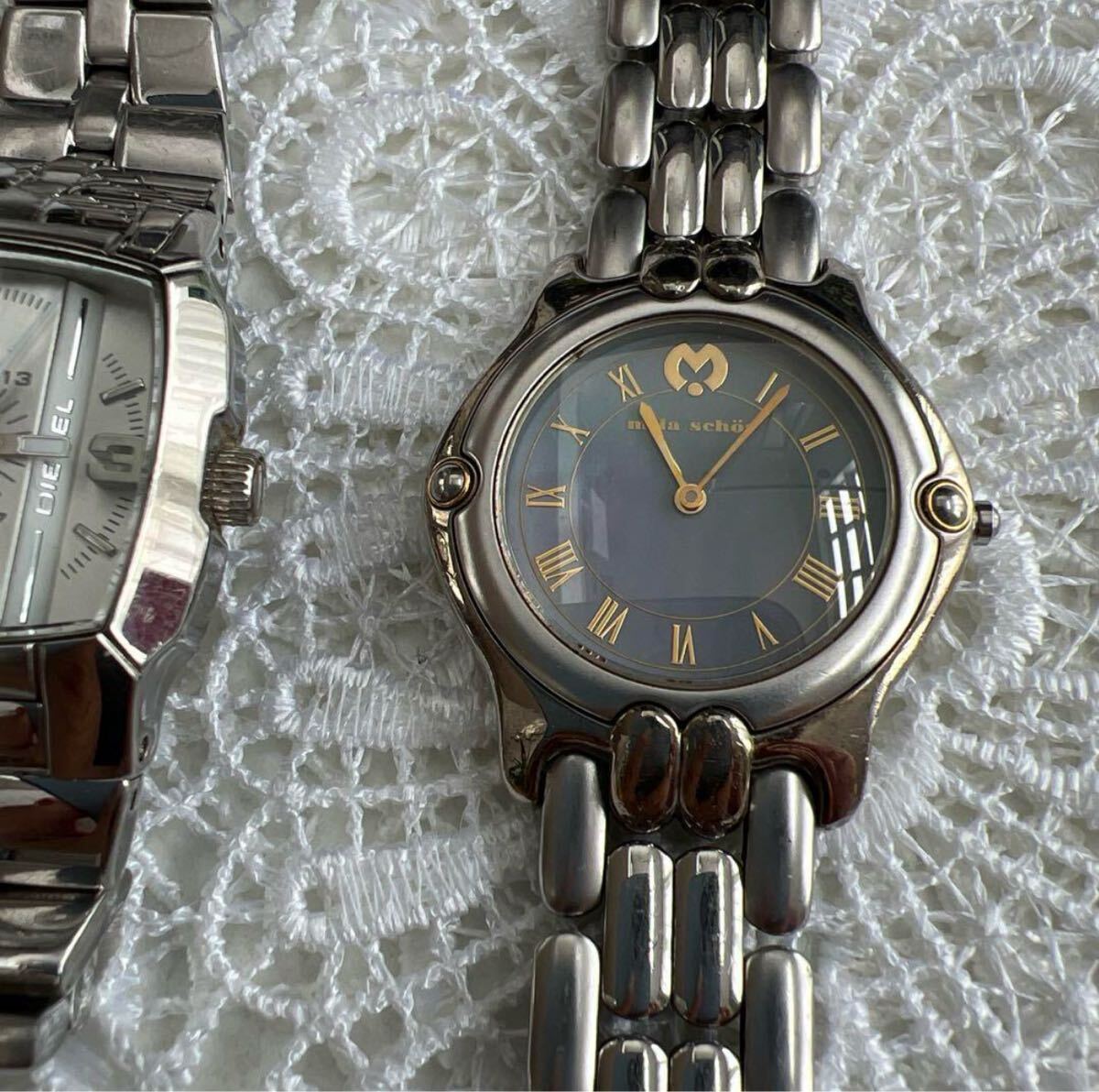 クォーツ時計 2点セット ステンレス_画像3