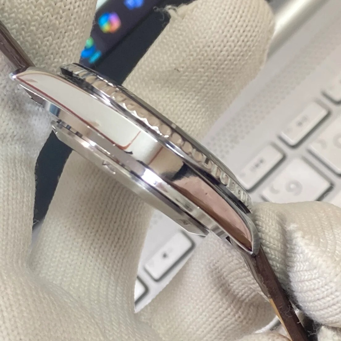 90:高級 ジャガールクルト 海外限定 腕時計 自動巻 メンズ ダイバー 日本未発売 ヴィンテージ アンティーク シルバー ブラック 送料無料_画像6