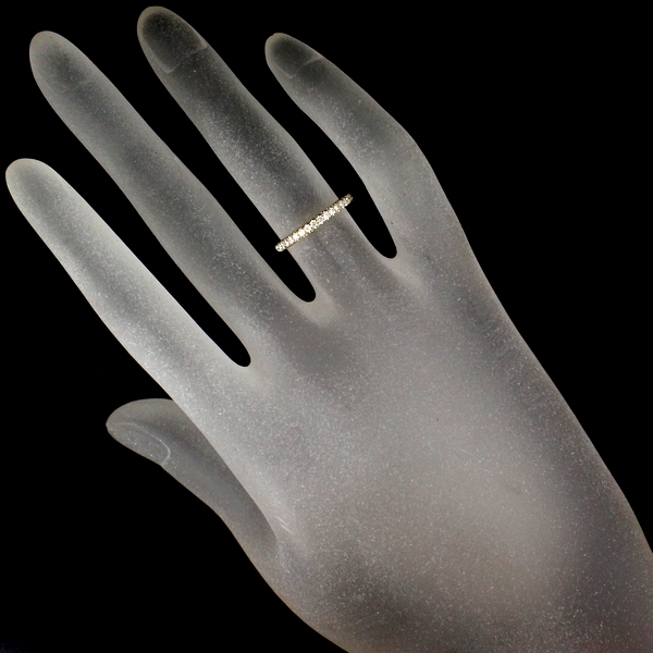 ティファニー ソレスト ダイヤモンド バンド リング 20P K18YG 6.5号_画像4