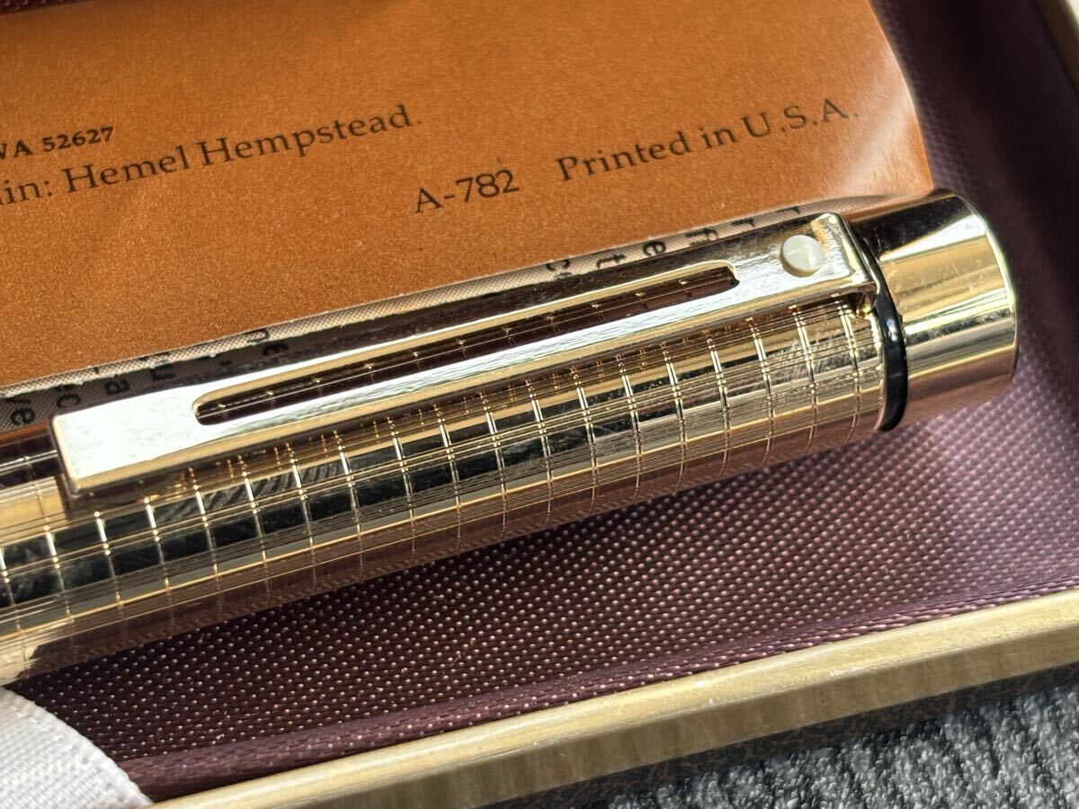 other - シェーファー 万年筆 筆記用具 文房具 ロゴ 総柄 14K 585 筆記未確認 シェーファー SHEAFFER 万年筆 筆記用具 文房具 ロゴ 総柄 14K