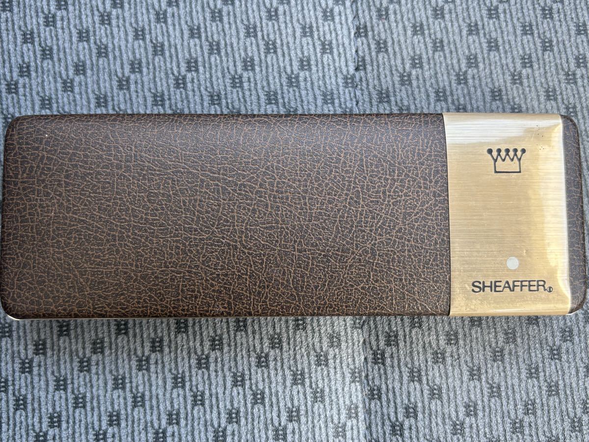 other - シェーファー 万年筆 筆記用具 文房具 ロゴ 総柄 14K 585 筆記未確認 シェーファー SHEAFFER 万年筆 筆記用具 文房具 ロゴ 総柄 14K