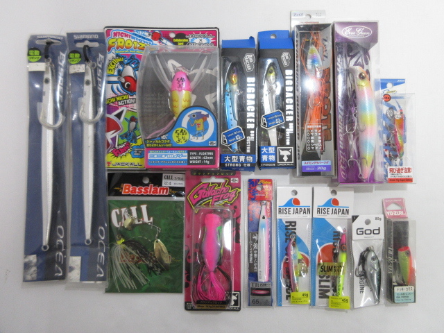 s24090-ty [送料950円] ◎ルアー15個セット シマノ オシア EJスピード エバーグリーン ストリームデーモン140他 [125-250712]