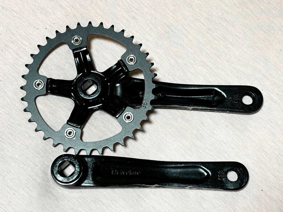 Driveline ドライブライン　シングルスピード・クランク　３６Ｔ　１７５ｍｍ　ブラック_画像2