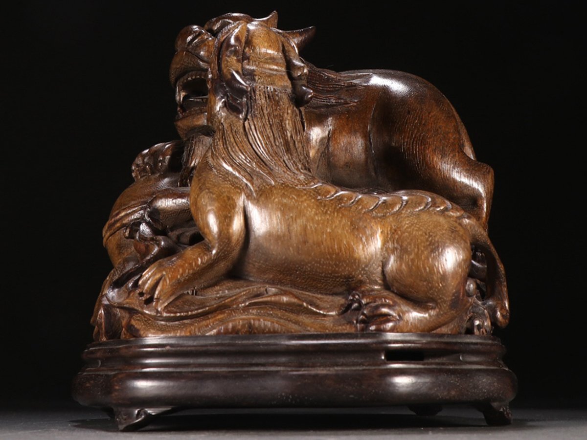 瑞獣 銅器 開運 風水 重厚 極細工 装飾品 現代工芸品 美術品 置物