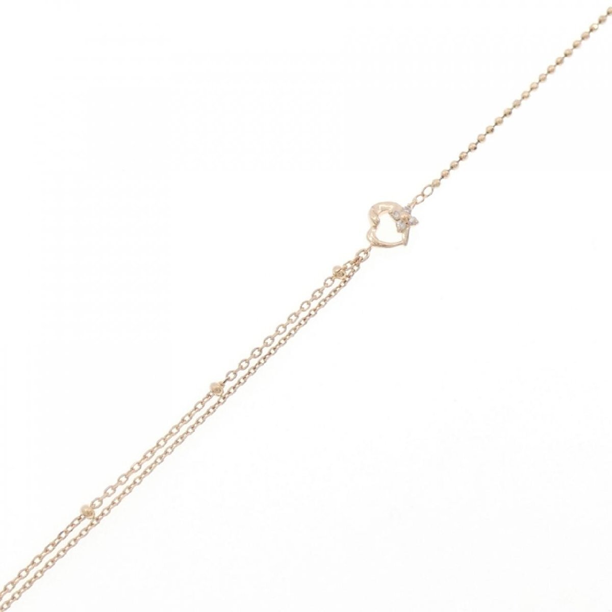 4゜C ハート ダイヤモンド ブレスレット_画像1