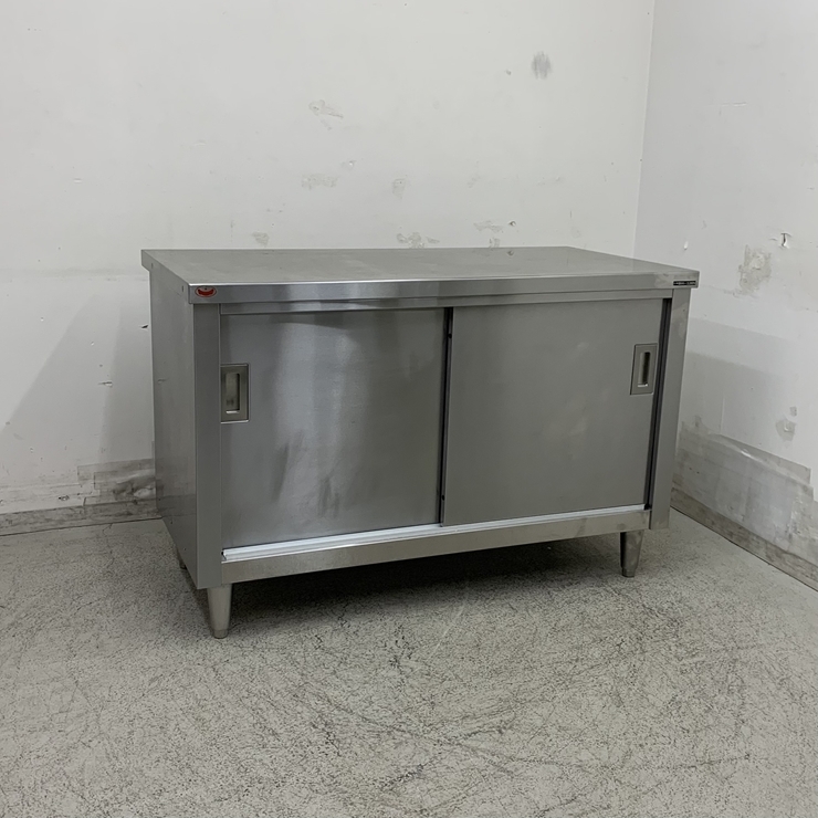 【中古】 A08834 調理台 マルゼン BH-126N ステンレス 扉付き作業台 W1200x D600ｘ H800mm【業務用】【厨房用】【車上渡し又は営業所止め】_画像1