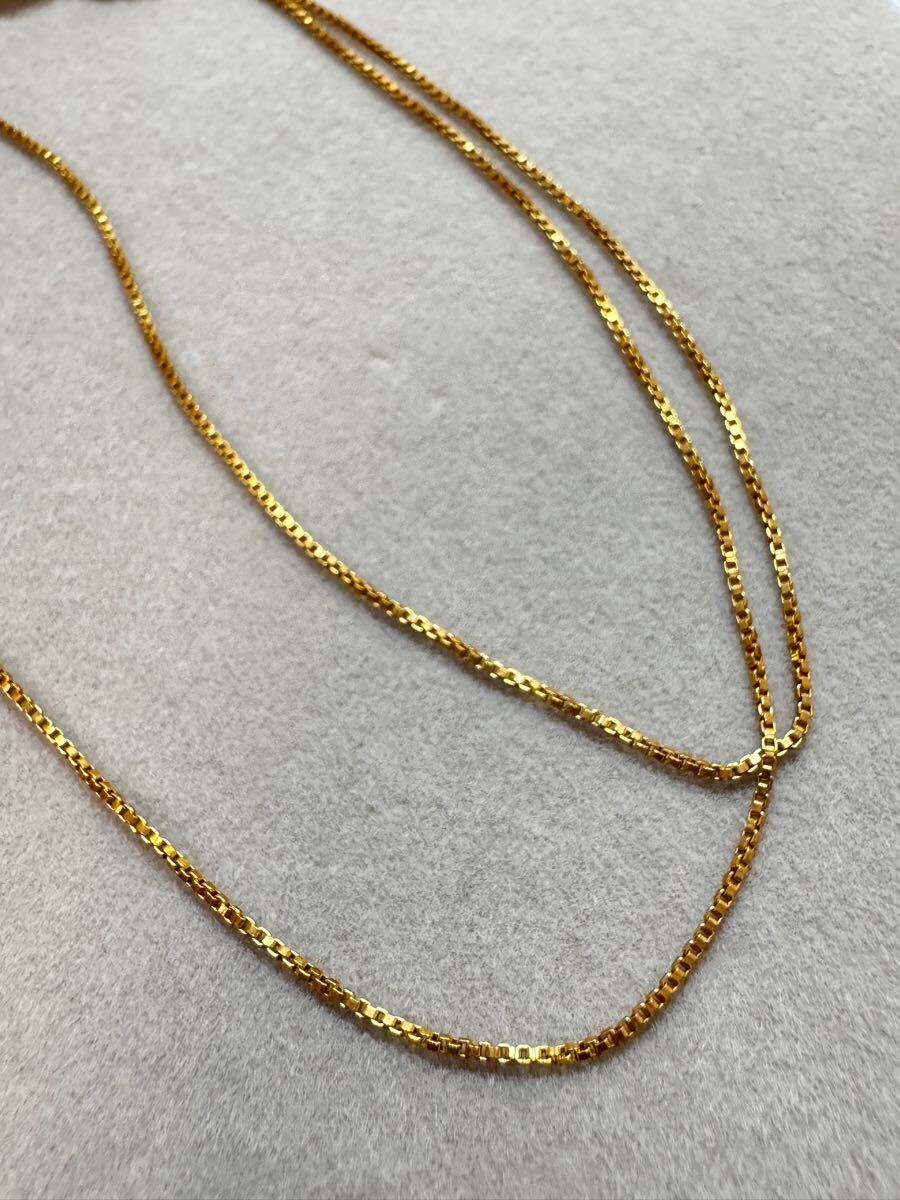 K18 750 刻印あり ネックレス 総重量2.3g 1円~ K18 ネックレス パール ゴールド 真珠 刻印 アクセサリー