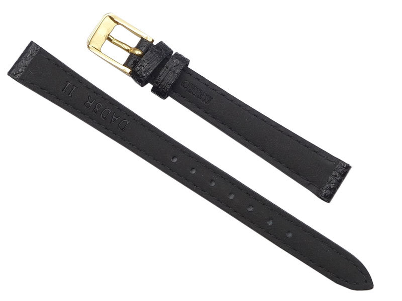 11mm DAD8R чёрный телячья кожа shrink Seiko частота наручные часы ремень хвост таблеток золотой цвет новый товар не использовался стандартный товар 