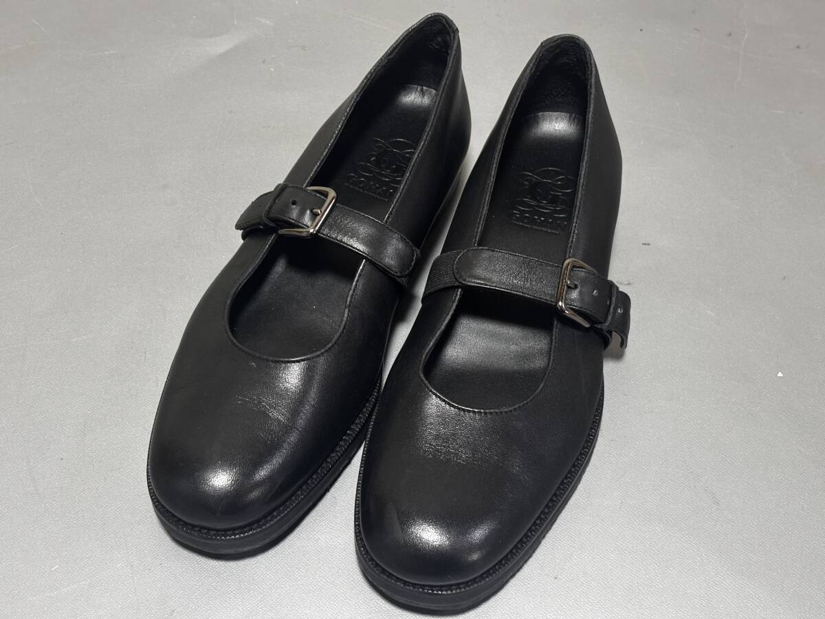 d4271◆美品◆ゴハン GOHANレディース2WAYパンプス37ブラック◆取り外し可能ストラップ付き_画像1