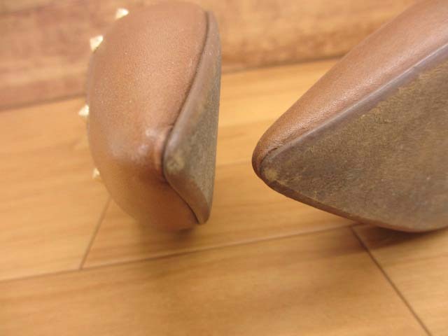 【Y】美品 ダイアナ DIANA スタッズ フラット パンプス 22_画像9