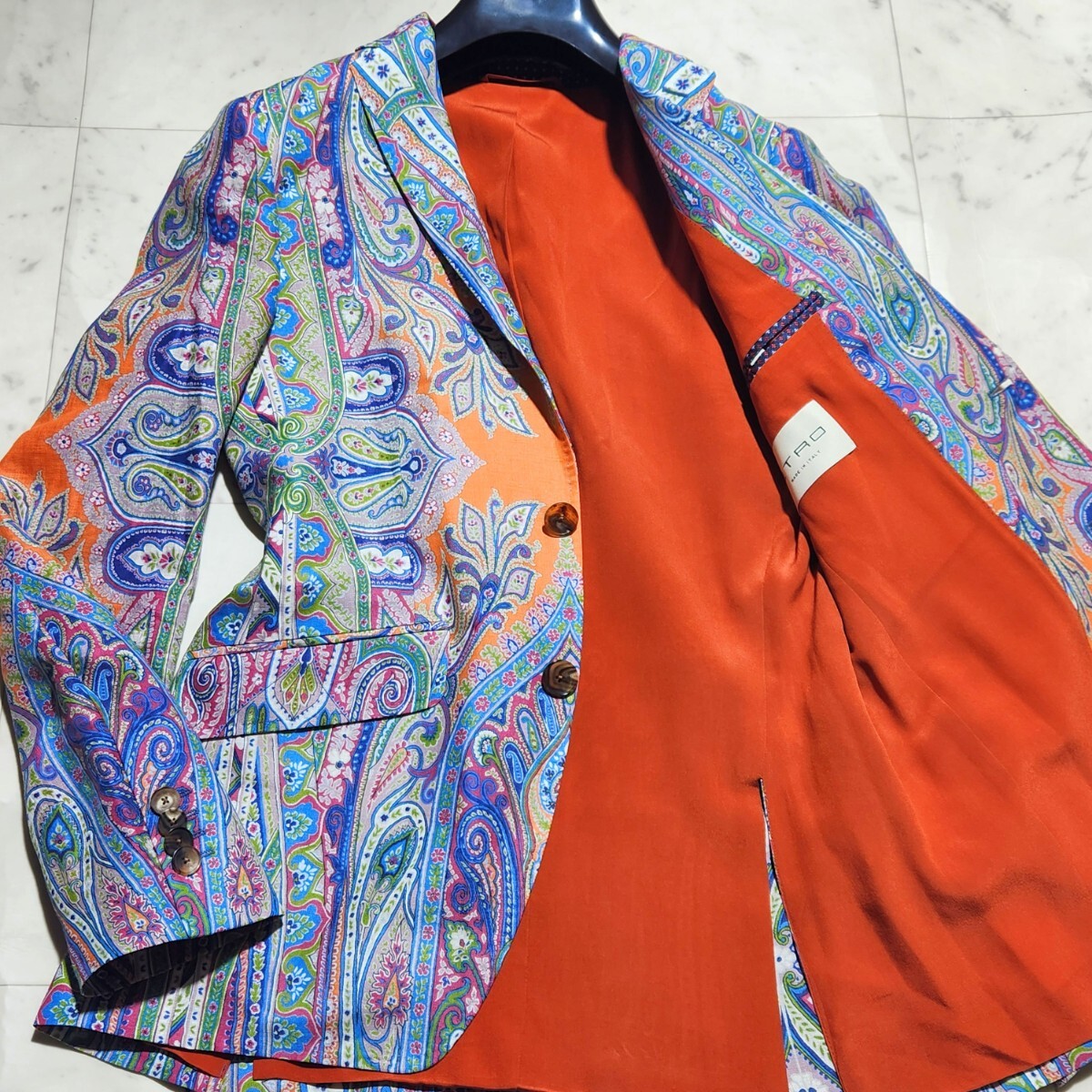 ETRO 未使用 ペイズリー柄 シルク テーラードジャケット 40 ETRO 未使用 ペイズリー柄 シルク テーラードジャケット 40 2025