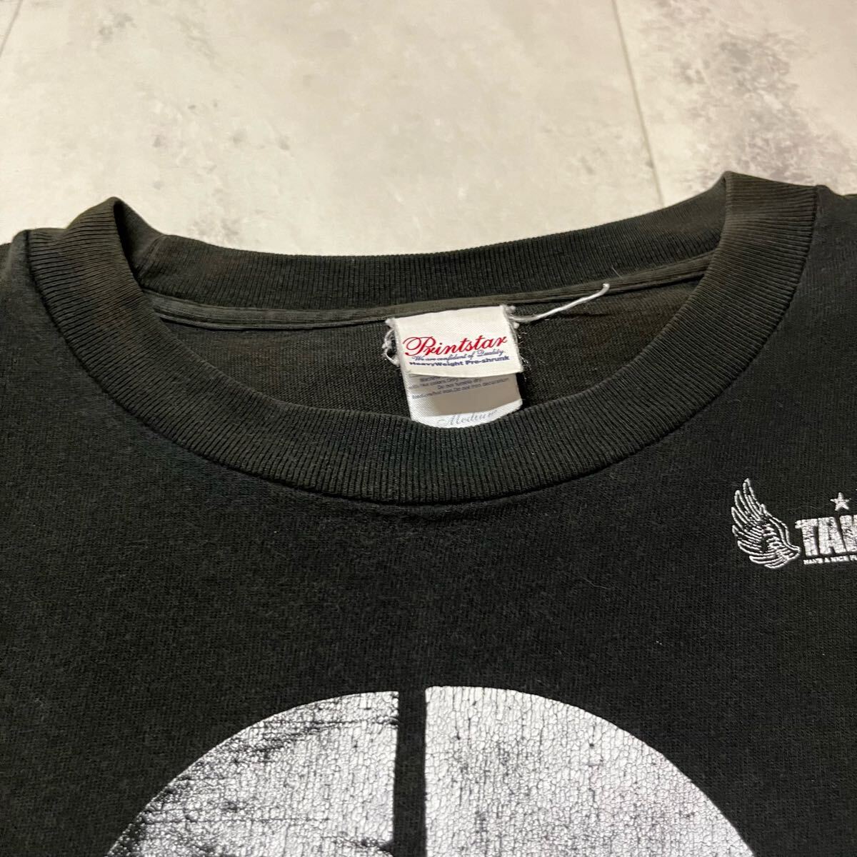 TAKE OFF Tシャツ 半袖 プリント 小林賢太郎 舞台 ライト三兄弟 ライブ 両面プリント ブラック サイズM 玉mc3904_画像5