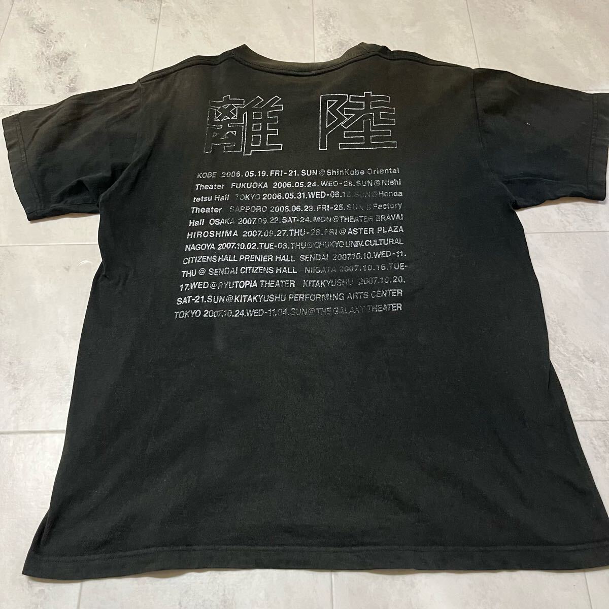 TAKE OFF Tシャツ 半袖 プリント 小林賢太郎 舞台 ライト三兄弟 ライブ 両面プリント ブラック サイズM 玉mc3904_画像8