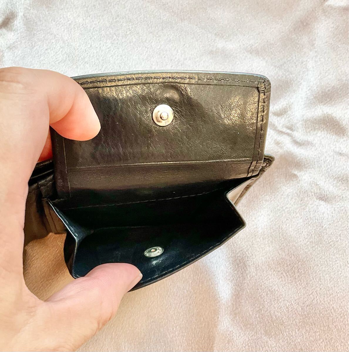 二つ折り財布 COCOMEISTER(ココマイスター) ブラック Z_画像5