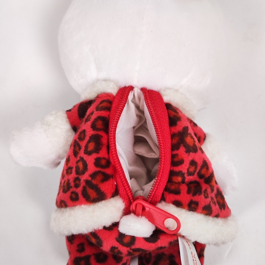 激レア☆vivitix girls☆ヒョウ柄サンタ ぬいぐるみ☆製造年不明 激レア☆vivitix girls☆ヒョウ柄サンタ ぬいぐるみ☆製造年不明