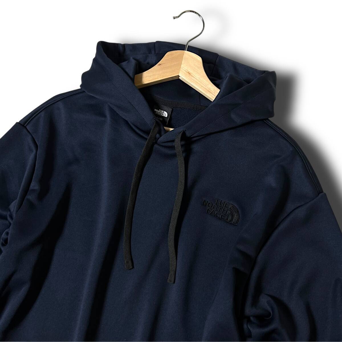 新品 THE NORTH FACE ノースフェイス ジャージ素材 速干抗菌 ストレッチ パーカー フーディ プルオーバー XL 春秋 通年使用可 ◆B7968