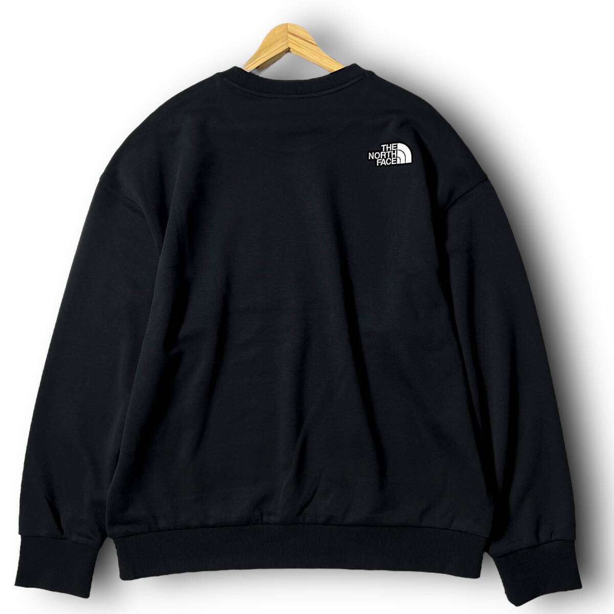 ◆新品 THE NORTH FACE ノースフェイス フロントビッグロゴプリント ロゴ刺繍 ルーズフィット スウェット トレーナー プルオーバー L J3250