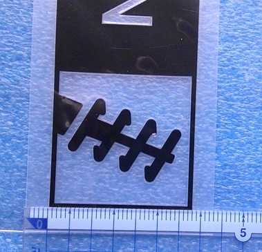 ビルシュタイン　BILSTEIN　転写ステッカー/ブラック 　ニューデザイン_画像3