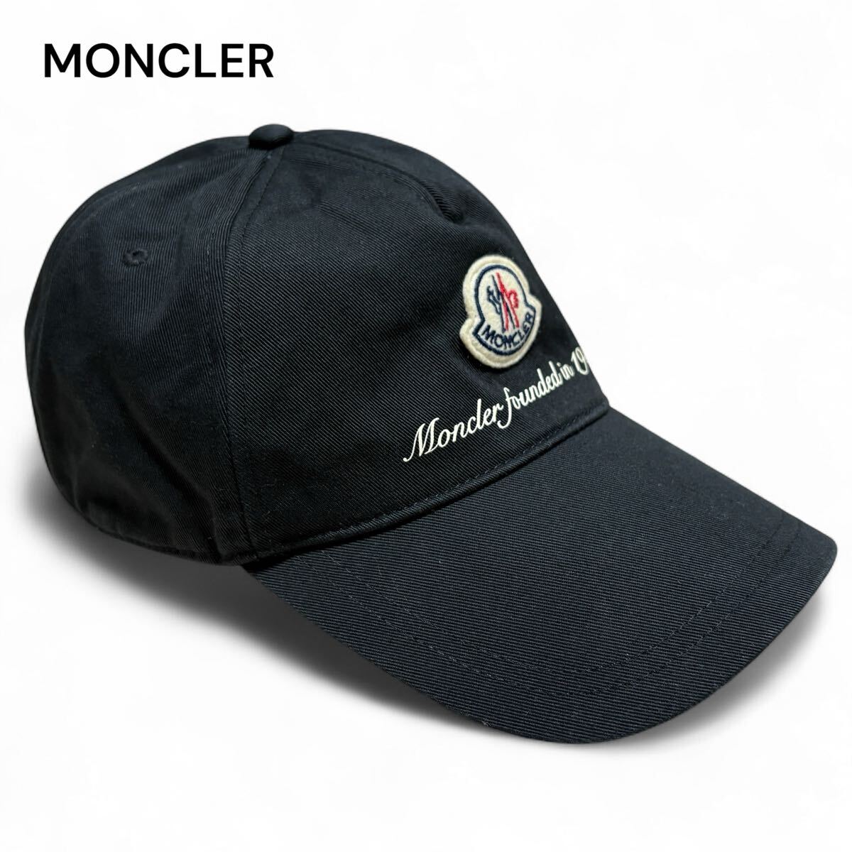 メルMoncler 1952 モンクレール ジーニアス 黒キャップ MONCLER モンクレール ロゴ 1952 キャップ|Yahoo!フリマ(旧