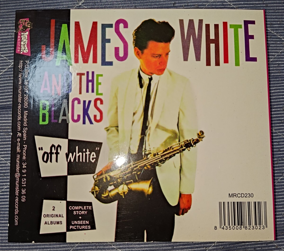 JAMES CHANCE AND THE CONTORTIONS BUY WHITE & THE BLACKS OFF WHITE 廃盤輸入盤中古CD ジェームス・チャンス コントーションズMRCD230_画像2