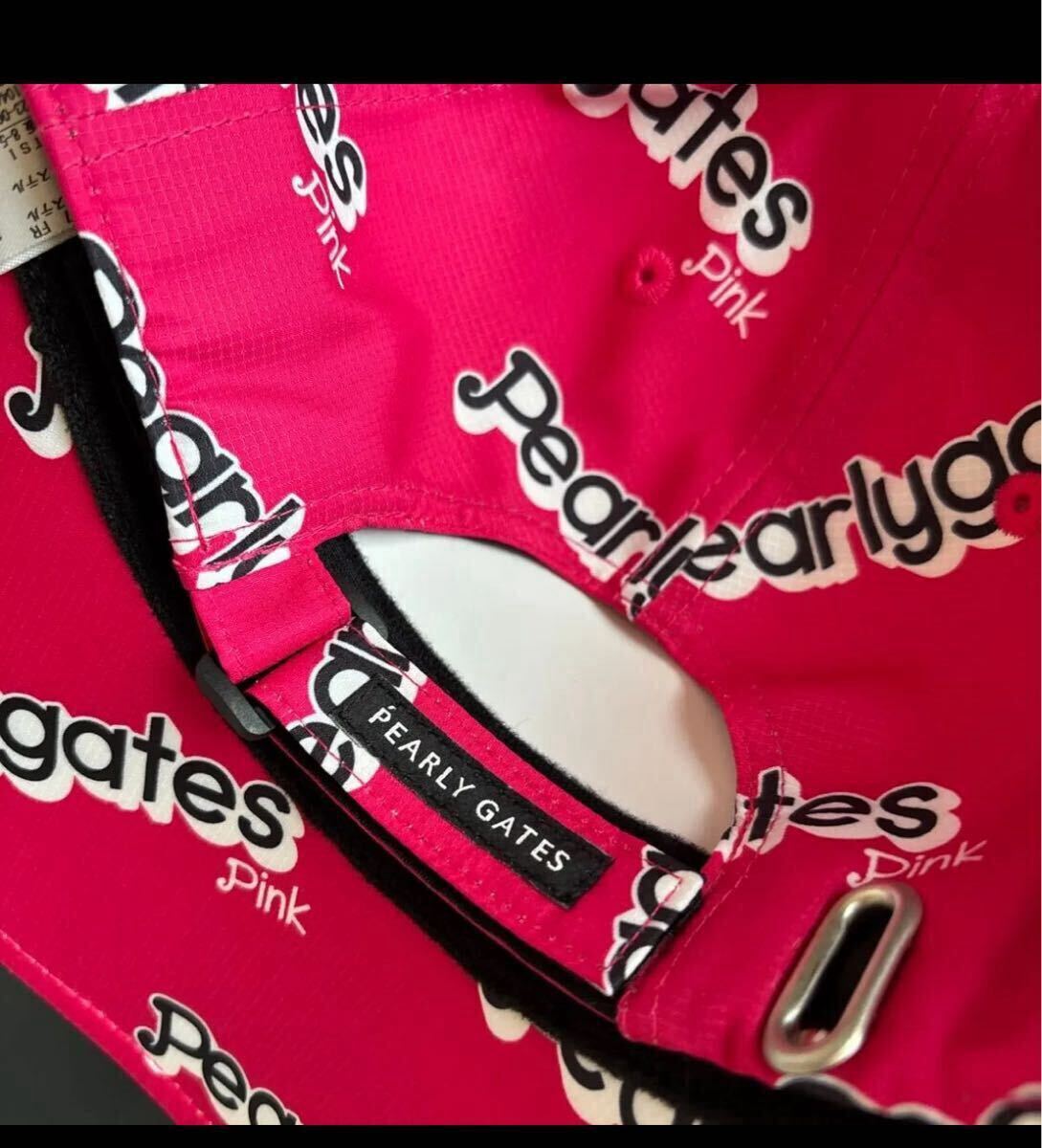 新品　パーリーゲイツ　ユニセックス キャップ Pinkロゴゴルフ 帽子 053-3287807 ピンク_画像4