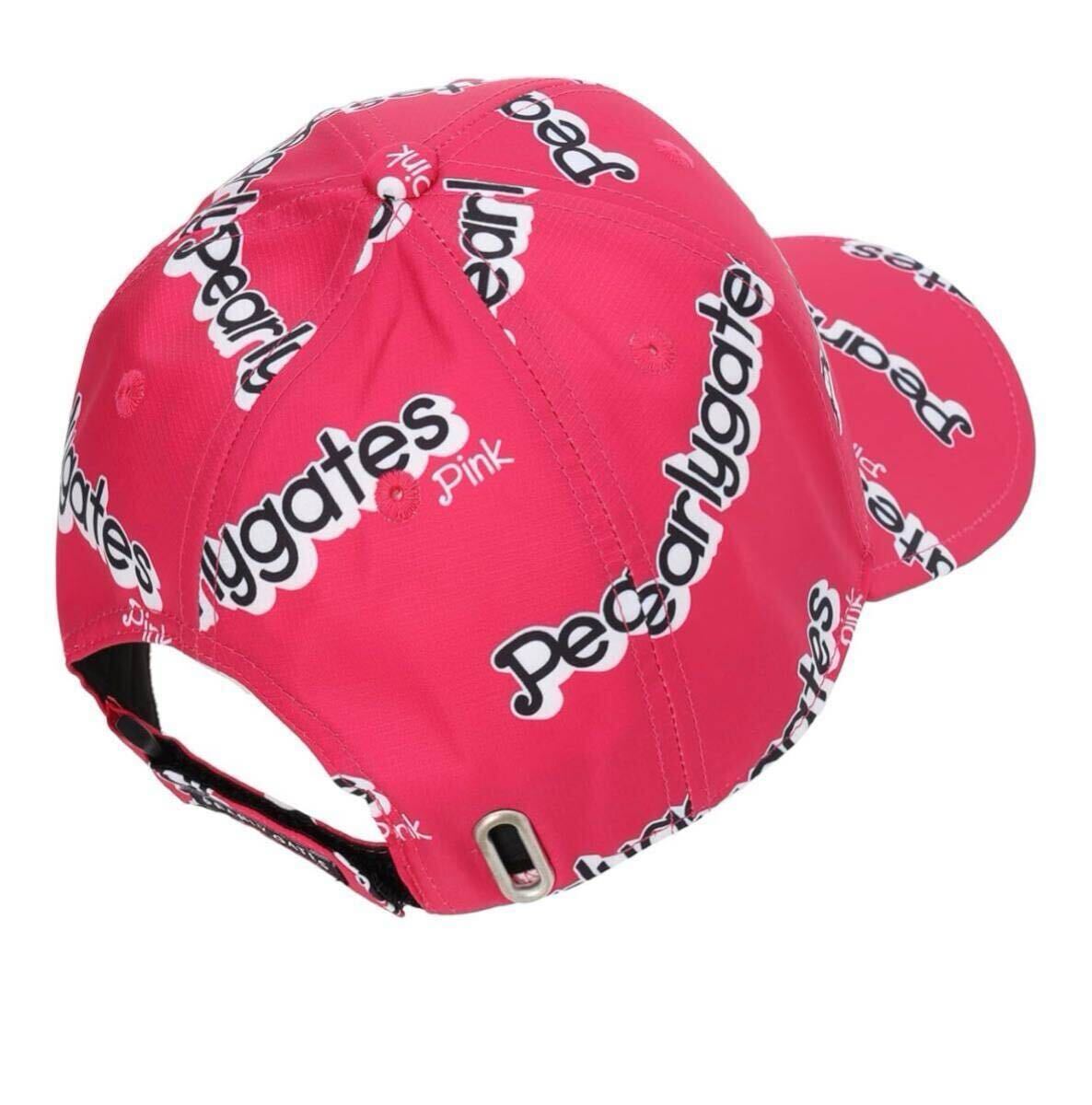 新品　パーリーゲイツ　ユニセックス キャップ Pinkロゴゴルフ 帽子 053-3287807 ピンク_画像2