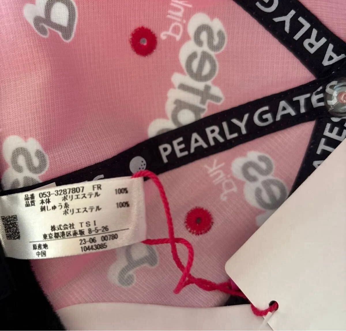 新品　パーリーゲイツ　ユニセックス キャップ Pinkロゴゴルフ 帽子 053-3287807 ピンク_画像6